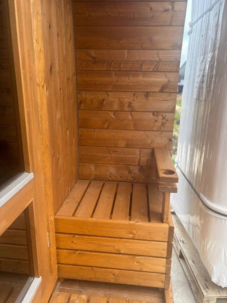 Houtgestookte Barrelsauna | Demo | superactie thermowood, Ophalen, Wellness4Fun, Fins of Traditioneel, Complete sauna