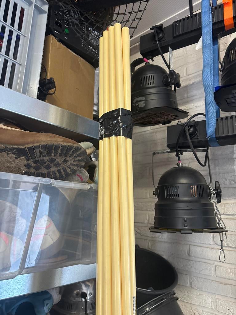 15 stuks flexibele buis 3/4" met koppelstukken, Ophalen of Verzenden, Zo goed als nieuw