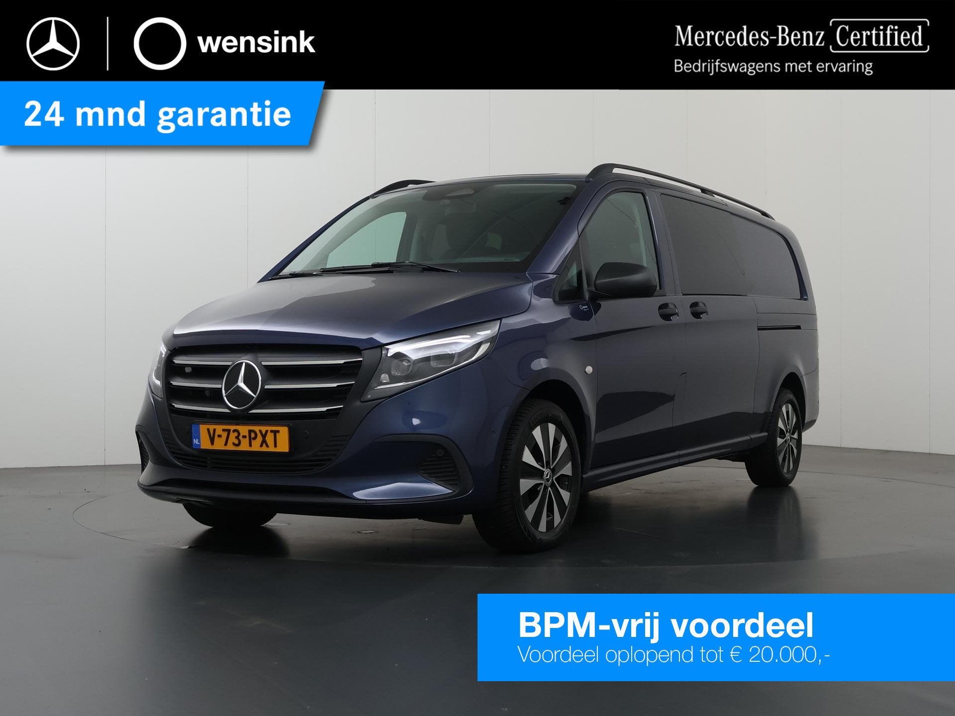 Mercedes-Benz Vito 119 CDI | L3 | Pro | Dubbele Cabine | 4X4, Auto's, Automaat, Gebruikt, Blauw, Bedrijf