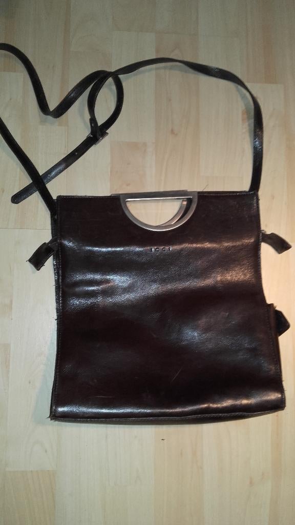 Bruine Icci Tas Leer, Sieraden, Tassen en Uiterlijk, Tassen | Damestassen, Ophalen of Verzenden, Nieuw, Bruin, Handtas