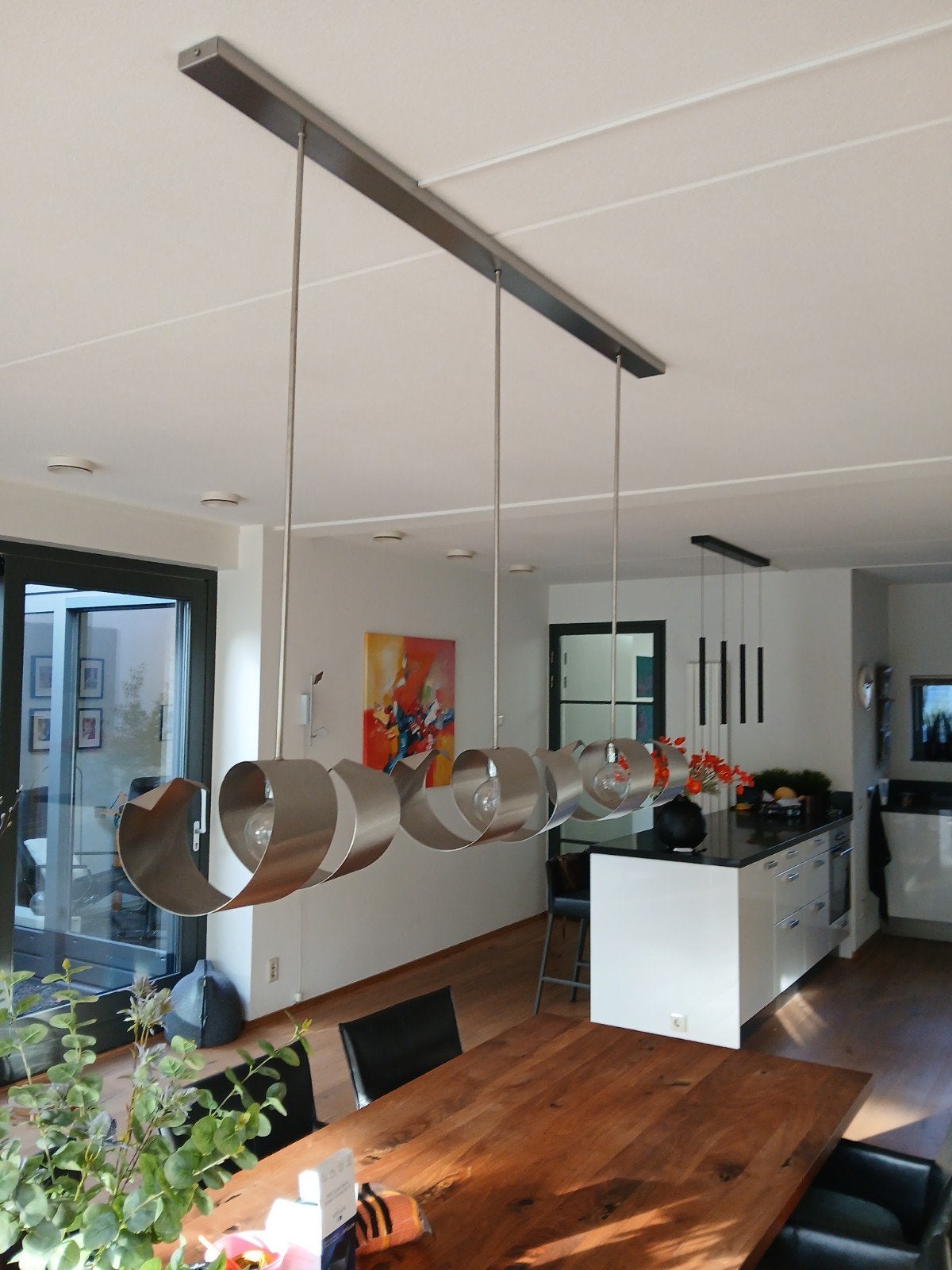 Hanglamp van Dijkos Ztahl, Metaal, E27 (groot), Ophalen of Verzenden, Design, modern