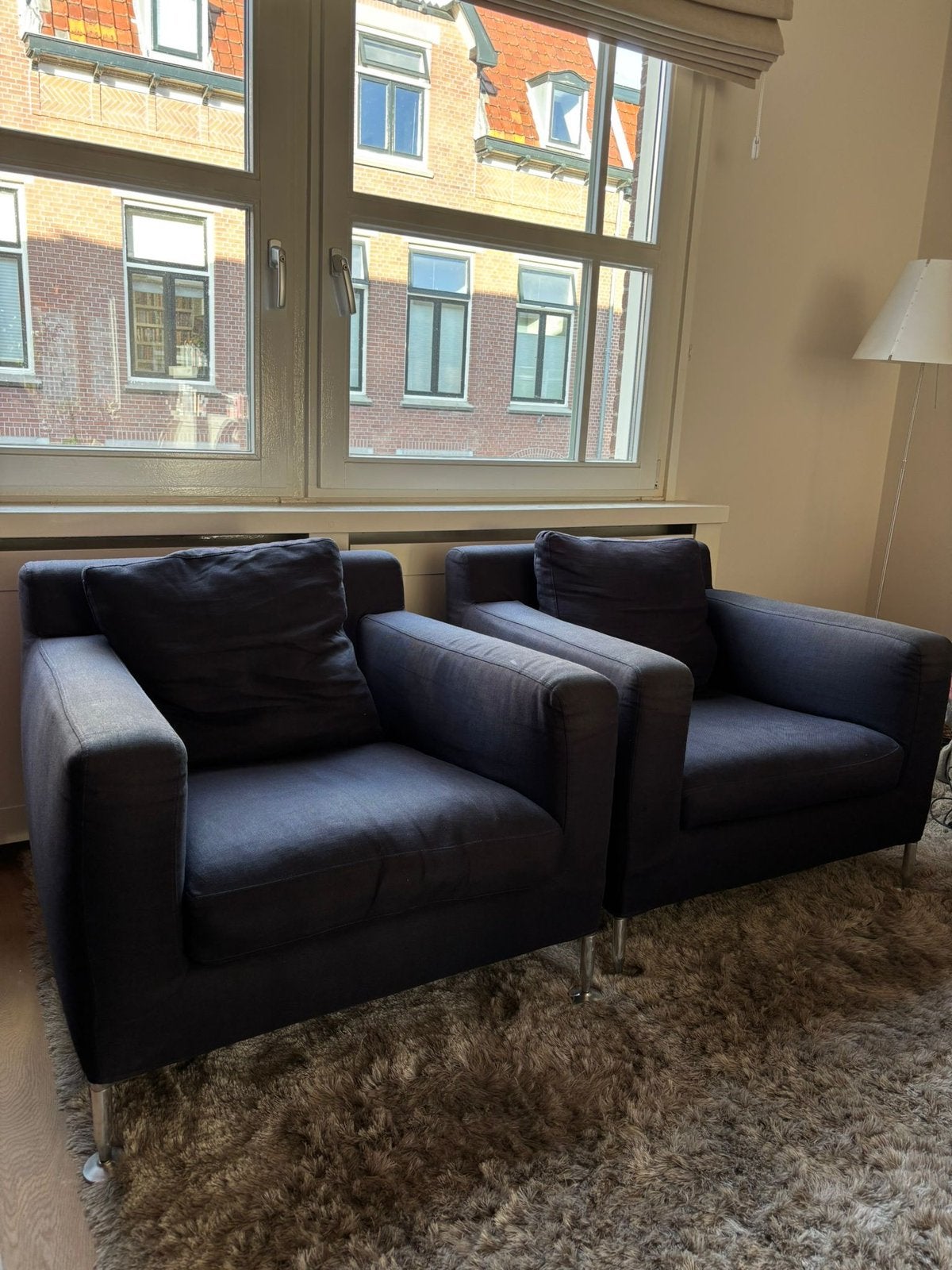 B&B Italia Harry fauteuils – Antonio Citterio (set van 2), Huis en Inrichting, Fauteuils, Ophalen, Gebruikt, Stof, Desinger