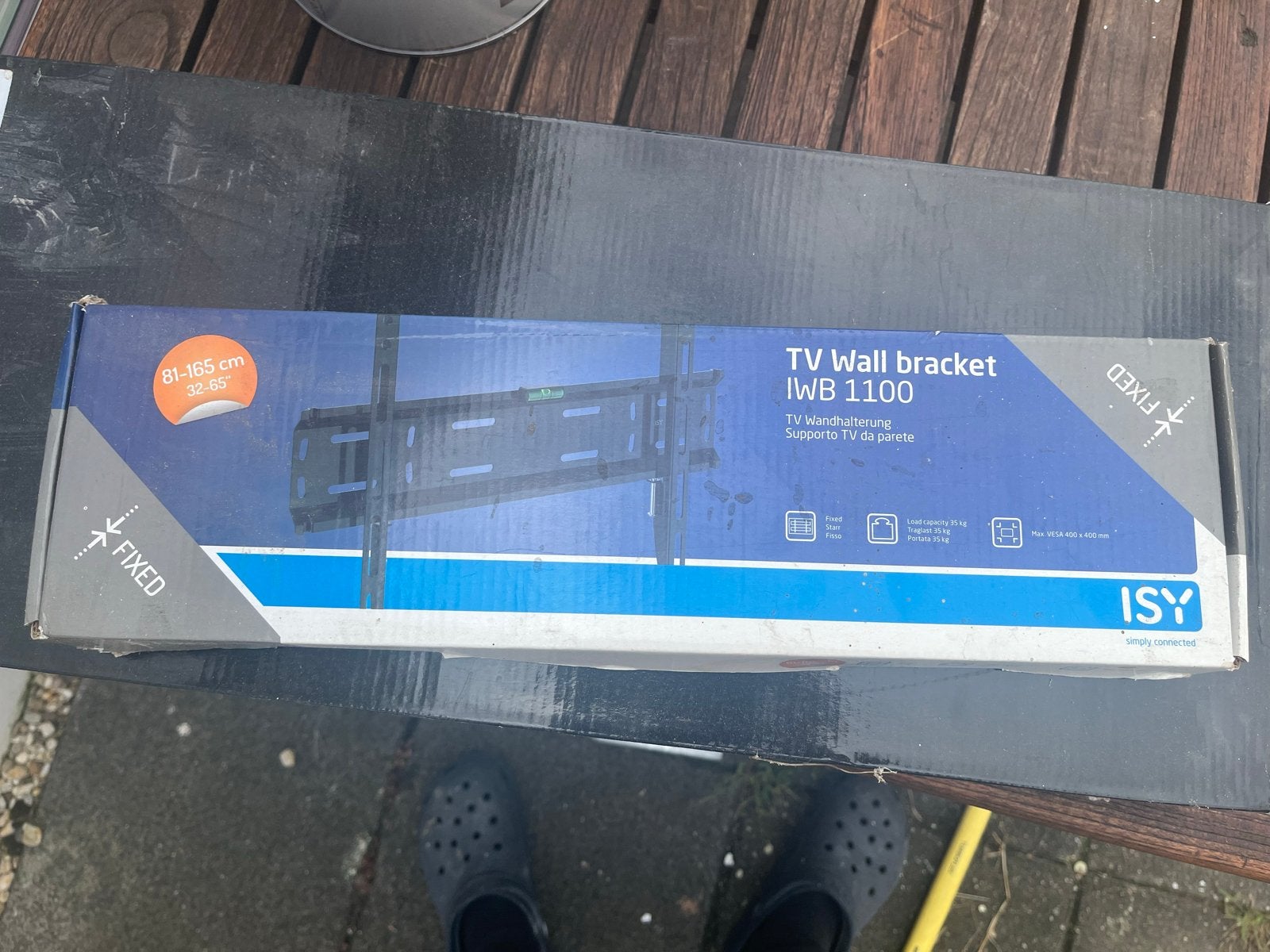 ISY IWB 1100 Vaste TV Muurbeugel 81-165 cm (32-65 inch), Ophalen of Verzenden, Nieuw
