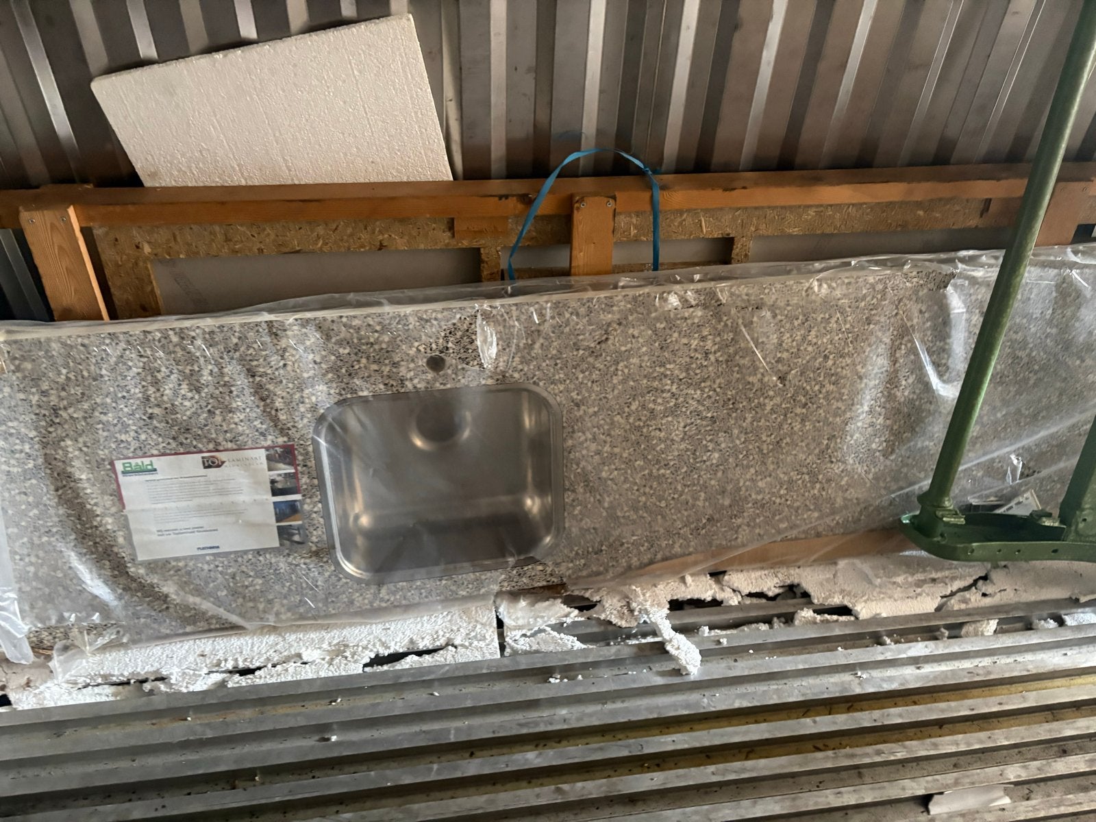 Werkblad multiplex met spoelbak, Overige typen, Hout, Nieuw, Ophalen of Verzenden