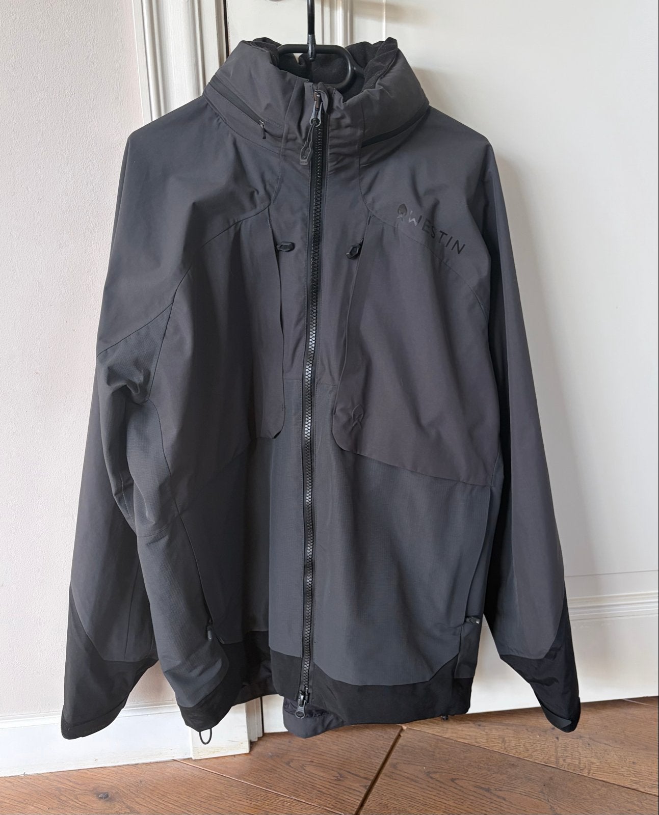 Westin W4 Gunmetal vispak broek/bibs & jas maat L, Ophalen of Verzenden, Zo goed als nieuw, Overige typen
