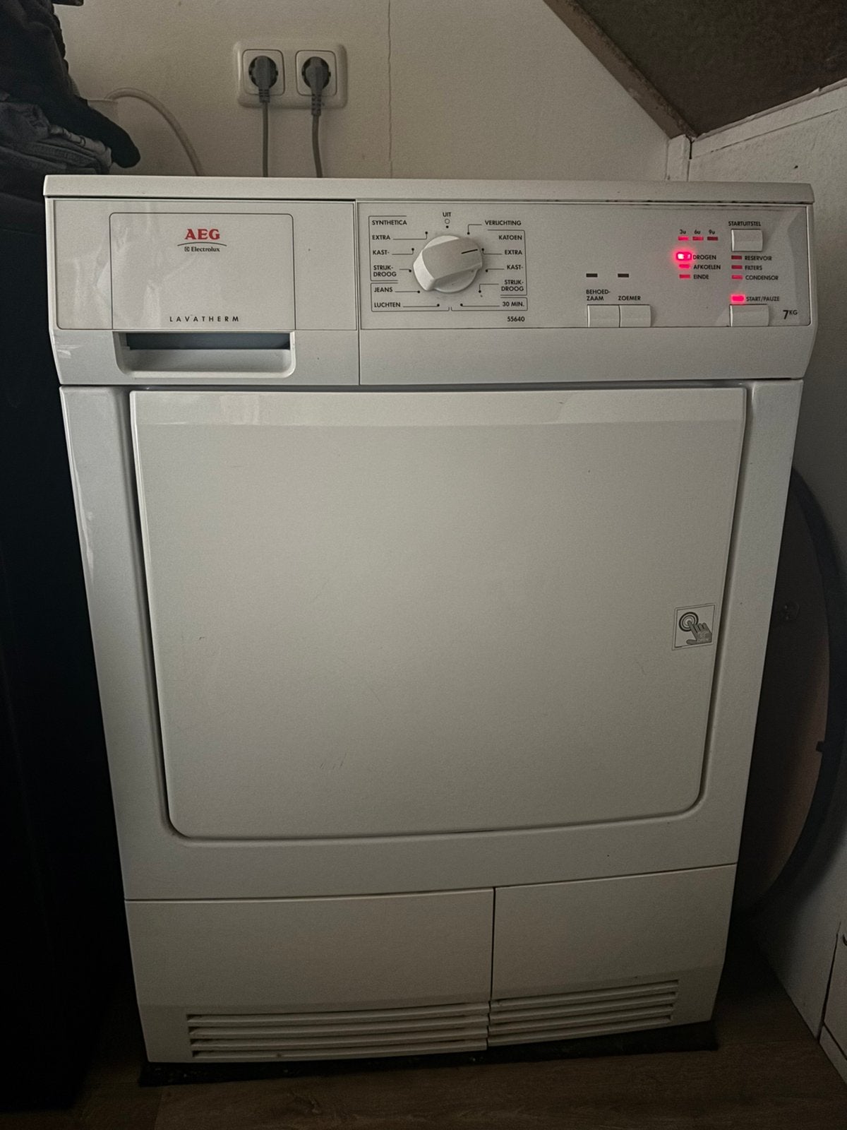 AEG Lavatherm condensdroger, Witgoed en Apparatuur, Ophalen, 6 tot 8 kg, Gebruikt, 85 tot 90 cm
