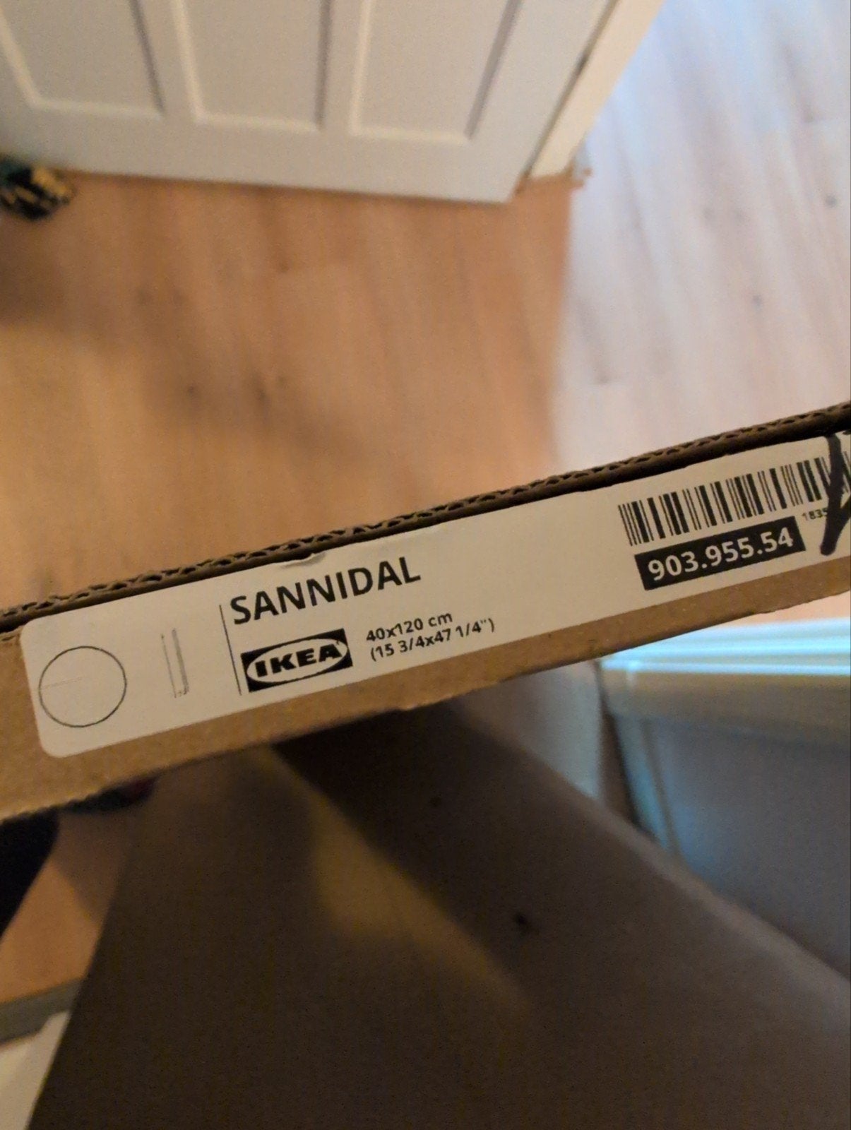IKEA Sannidal deur wit 40x120 cm nieuw in doos, Minder dan 80 cm, Binnendeur, Minder dan 200 cm, Nieuw