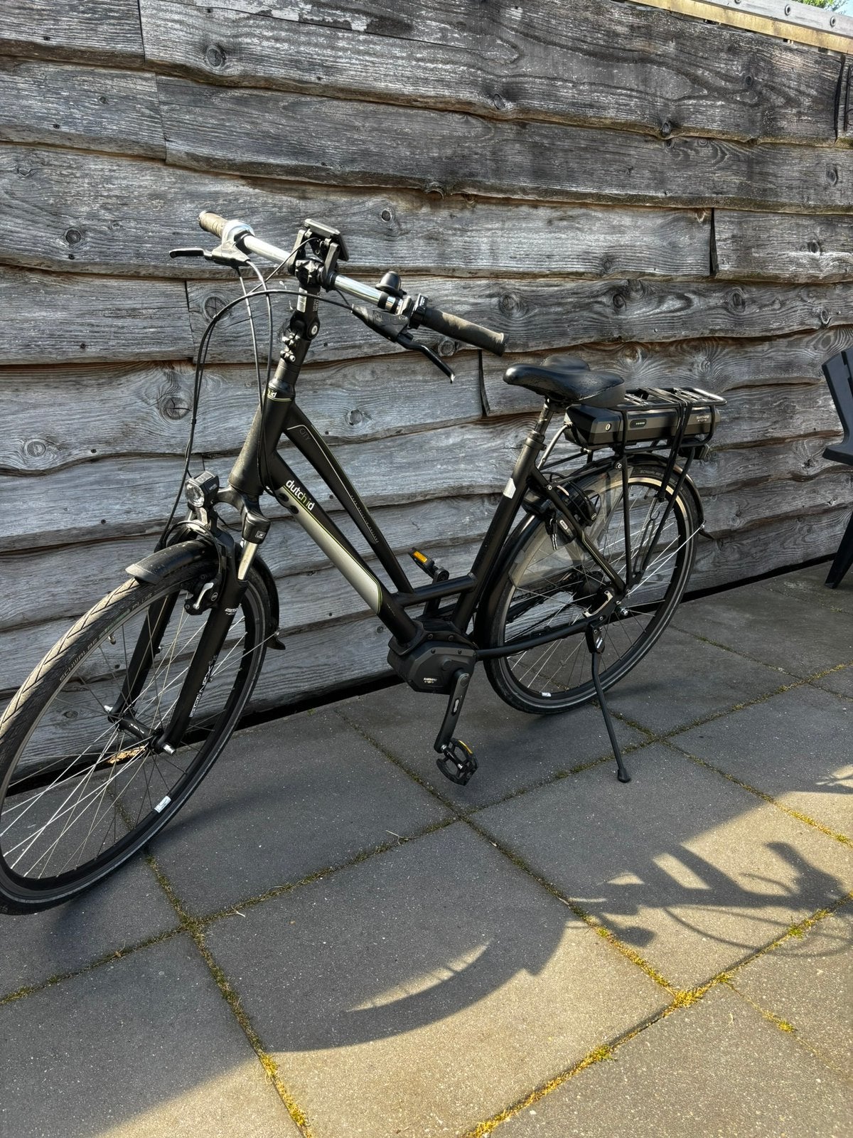 Dutch ID elektrische damesfiets middenmotor shimano, Zo goed als nieuw, 51 tot 55 cm, 50 km per accu of meer, Ophalen