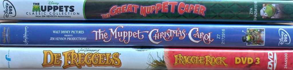 3x Jim Henson, Muppets, Freggels, Cd's en Dvd's, Alle leeftijden, Verzenden, Zo goed als nieuw, Poppen