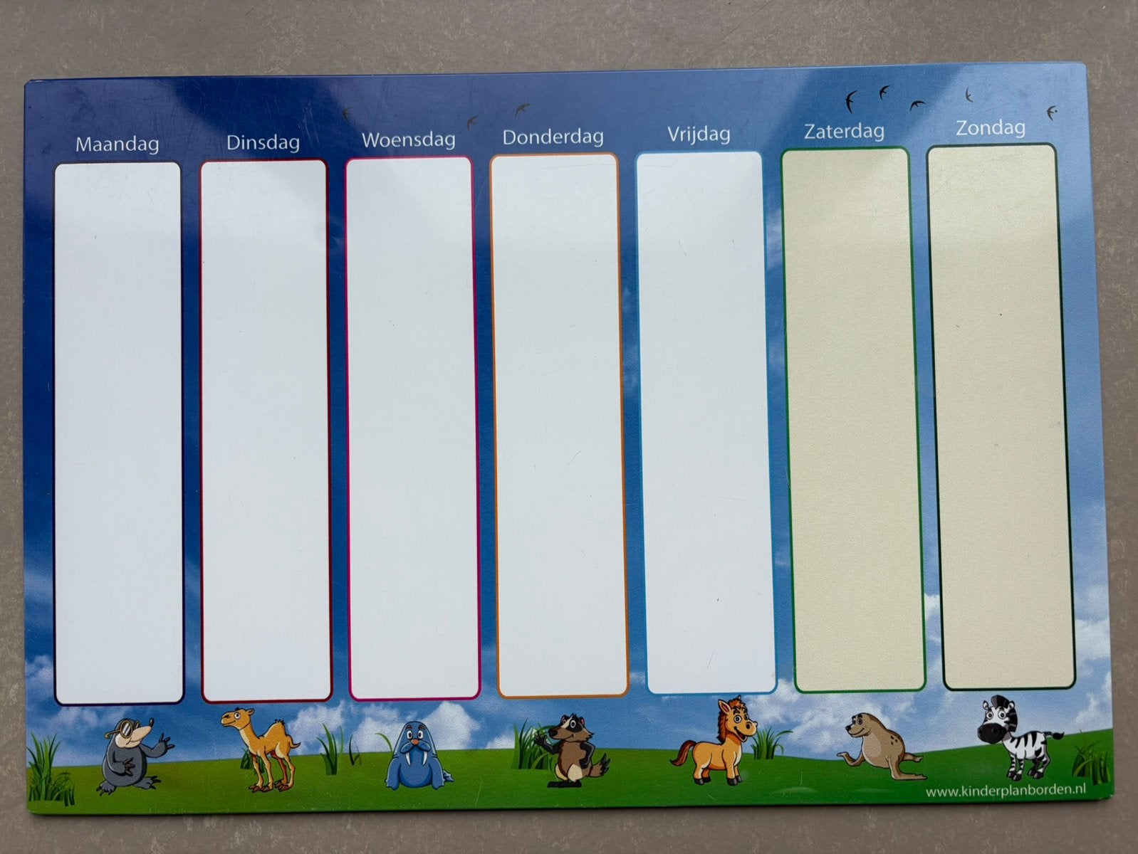 Weekplanner met pictogrammen voor kinderen, Kinderen en Baby's, Ophalen of Verzenden, Gebruikt, Taal en Lezen