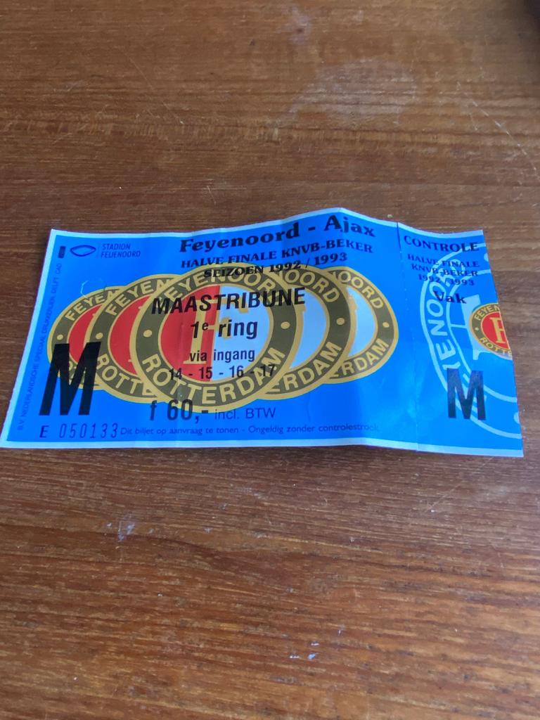 Voetbal Kaartje, Tickets en Kaartjes, Eén persoon