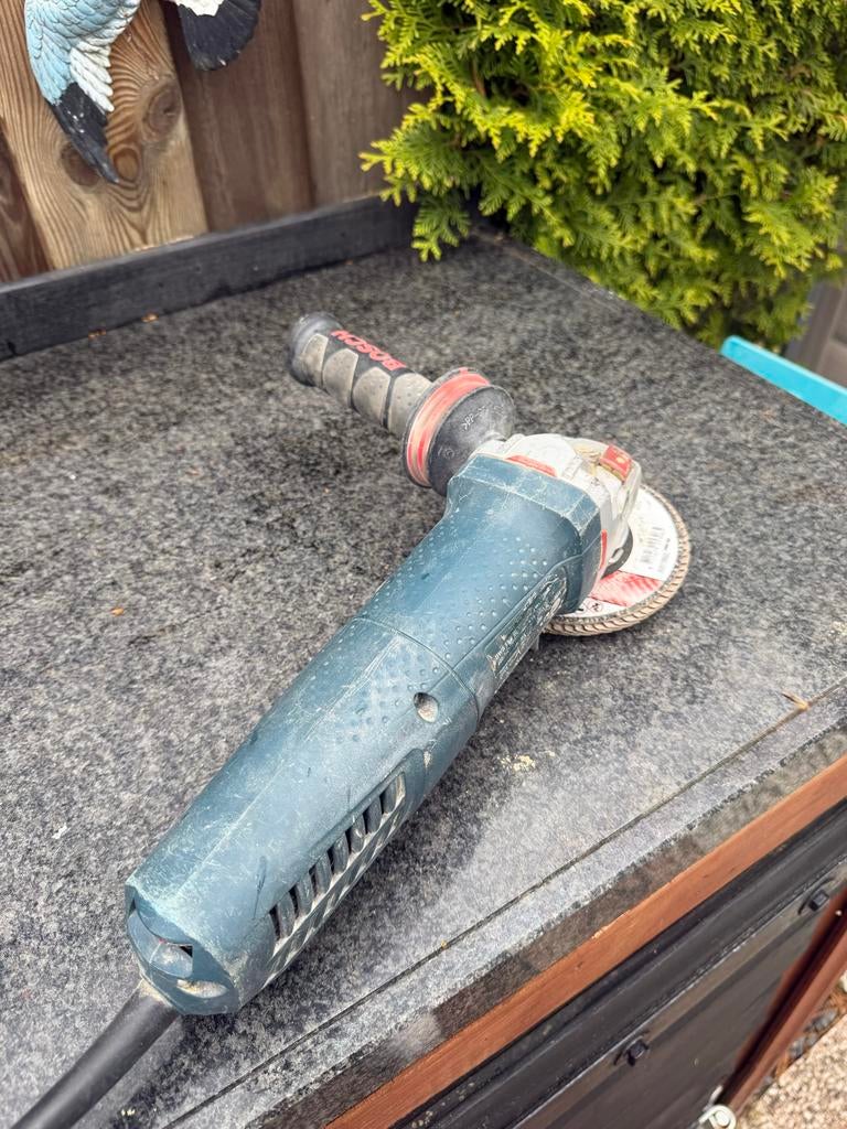 Bosch Professional GWS 15-125 CIEPX Haakse Slijper, Ophalen of Verzenden, Gebruikt, 1000 watt of meer, Haakse handslijpmachine