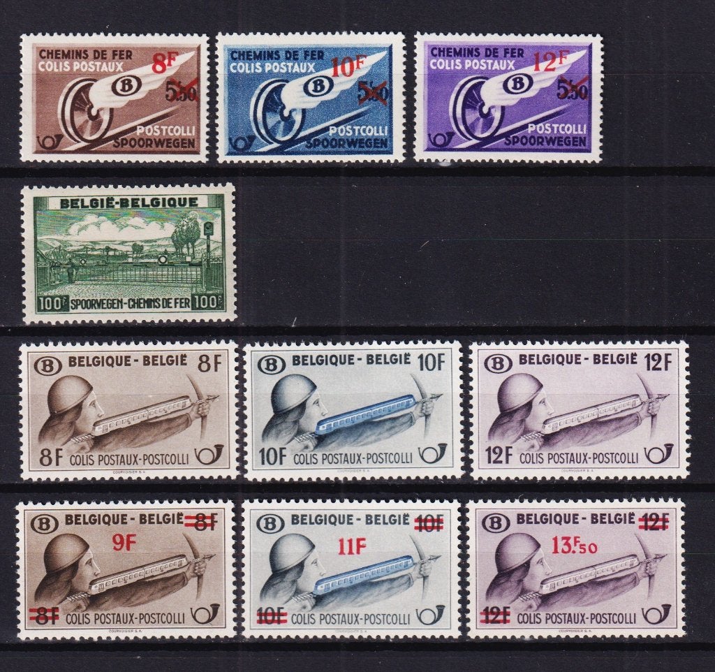 België spoorwegzegels 1946-1948 TR291-300 **, Ophalen, Postfris, Treinen