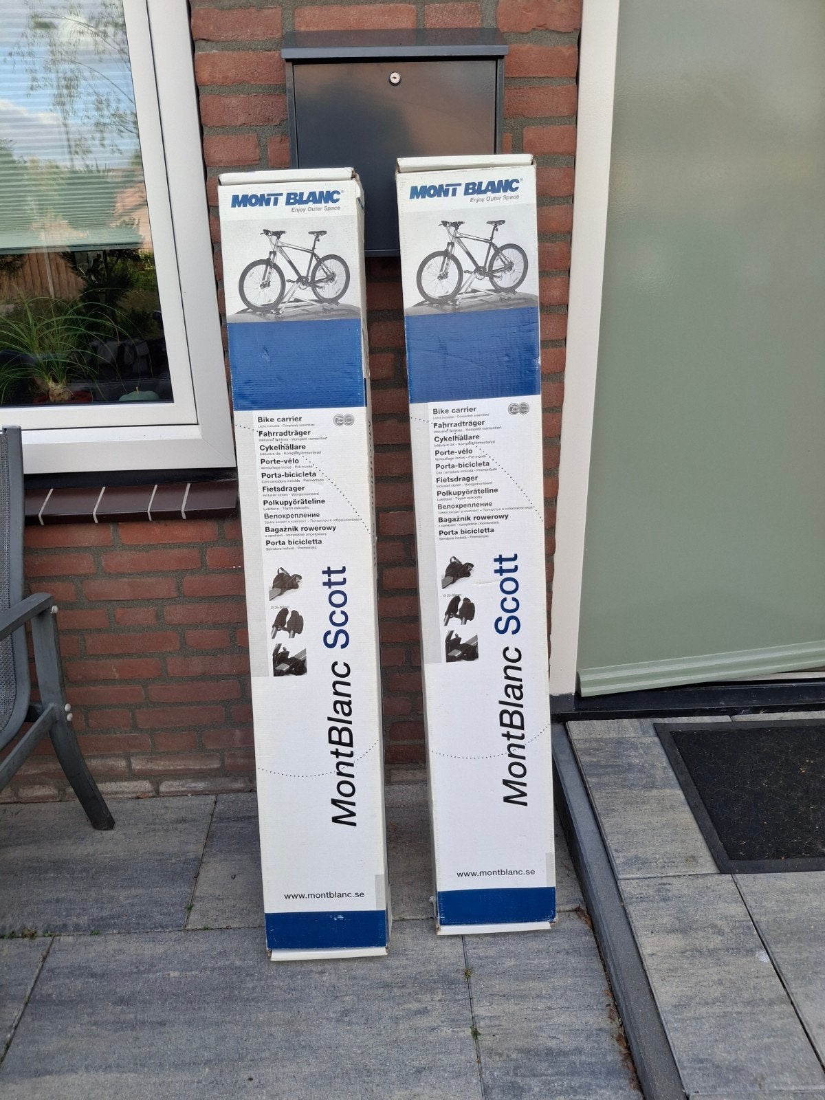 Mont Blanc fietsdragers dakdragers 2 sets incl sleutels, Ophalen