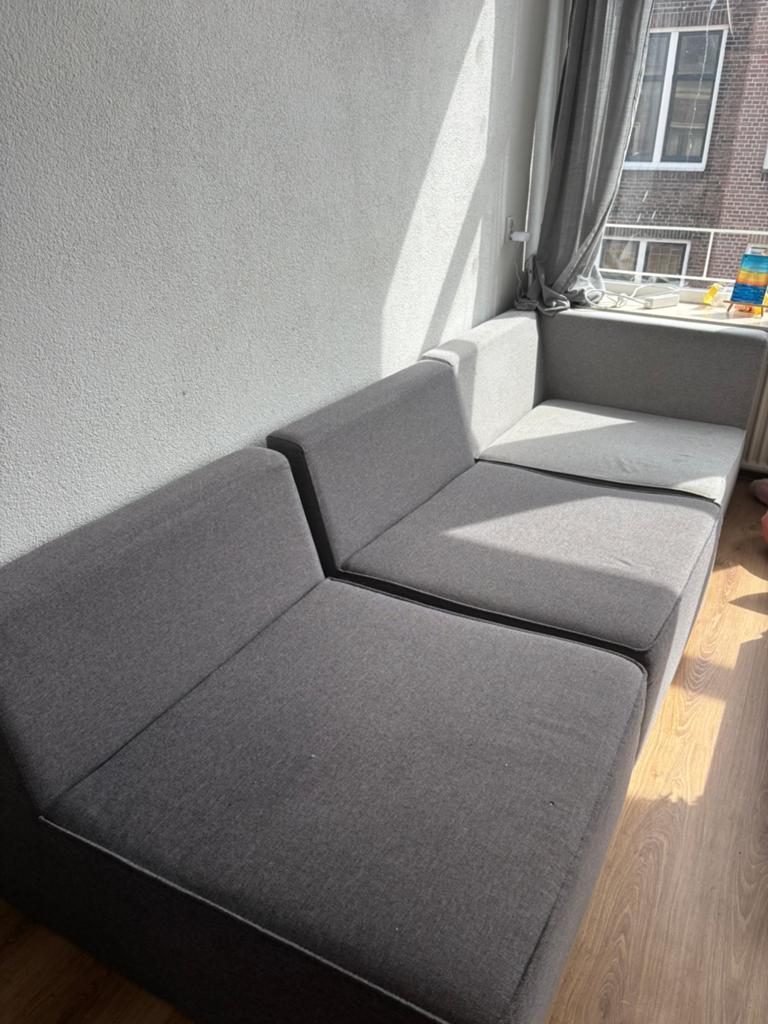 3 piece couch, Ophalen, Gebruikt, 100 tot 125 cm, 200 tot 250 cm