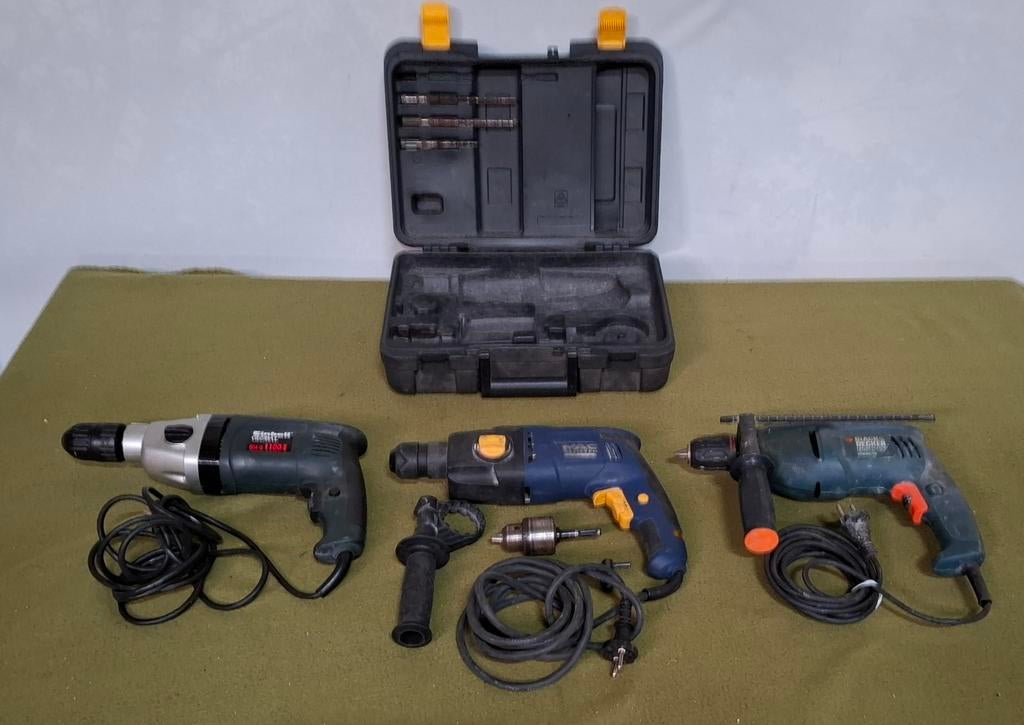 Klopboormachine Black & Decker, Einhell en Mac Allister, Boormachine, Ophalen of Verzenden, Variabele snelheid, Gebruikt