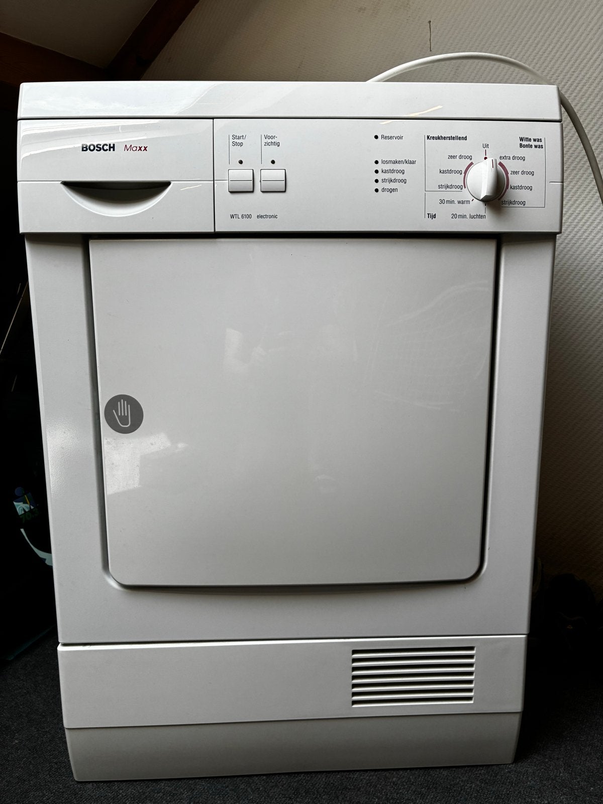 Bosch Maxx WTL 6100 droger - Zeer goede staat, compact, Ophalen, Zo goed als nieuw, 85 tot 90 cm, Condens