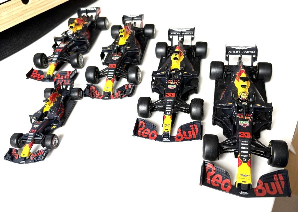 5x Max Verstappen F1 RB13 RB14 RB15 RB16 + RB16B Red Bull G, Ophalen of Verzenden, Zo goed als nieuw, Formule 1