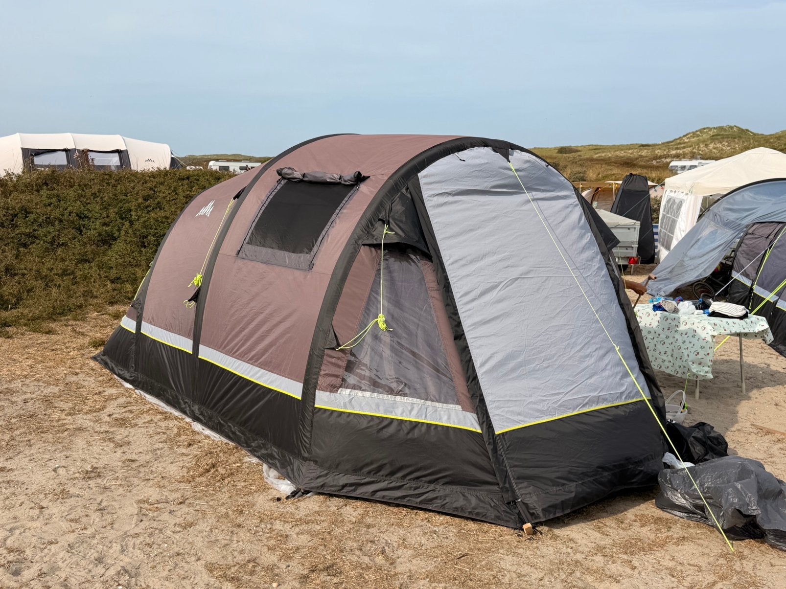Obelink summer 4 easy air opblaasbare tunneltent, Ophalen, Gebruikt, Tot en met 4