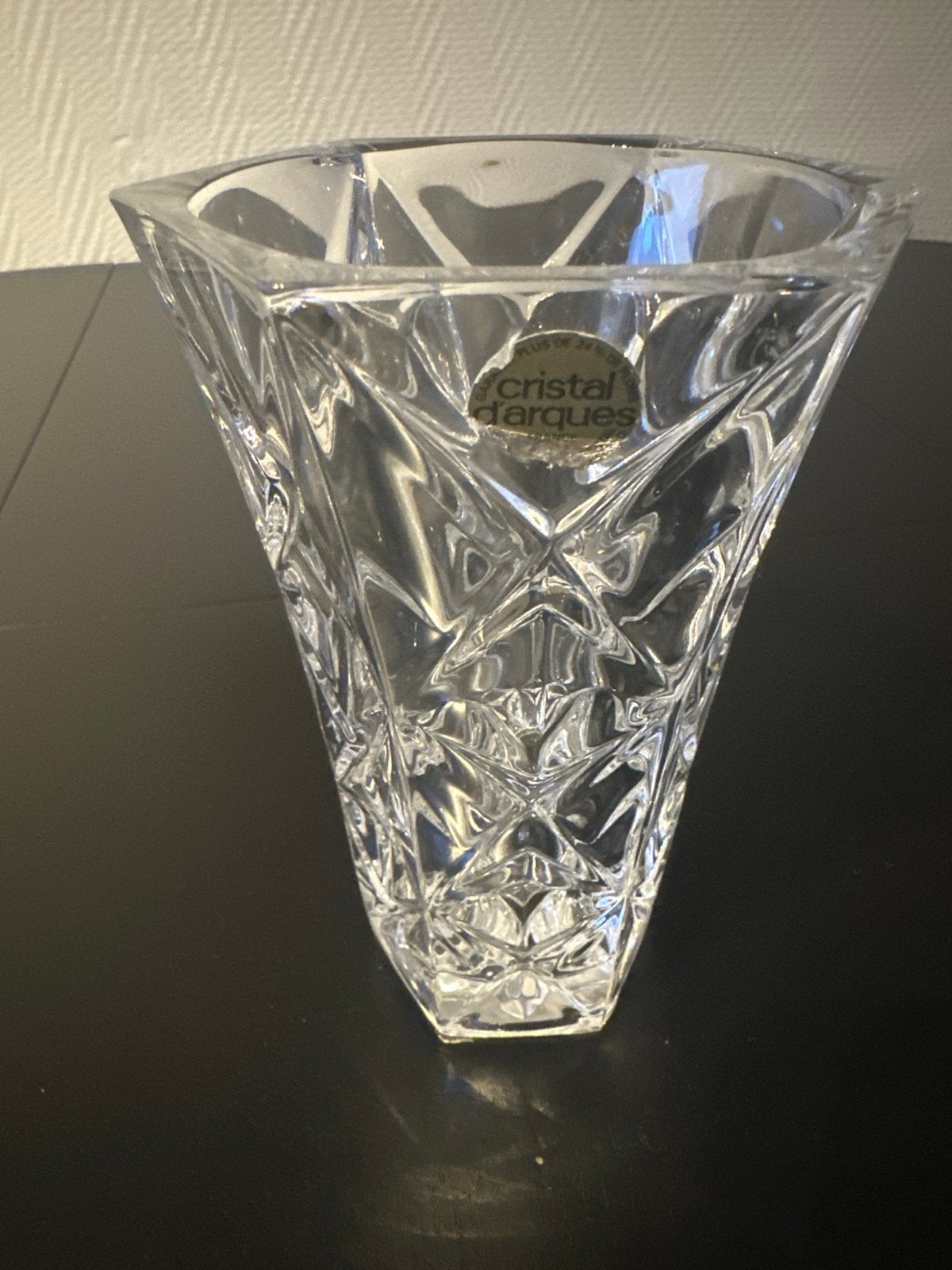 Cristal d'Arques vaas, 17 cm hoog, Ophalen of Verzenden