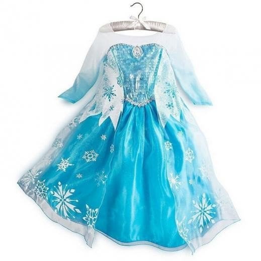 HERFST DEAL Nieuwe Frozen ELSA Jurk sneeuwvlokken 140/146, Verzenden, Nieuw, Meisje, Jurk of Rok