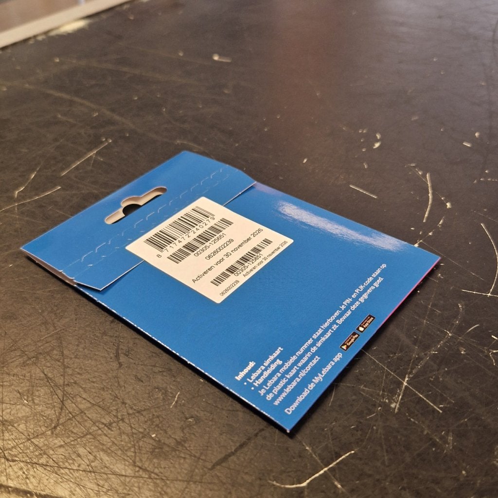 Lebara Simkaart 0626002239 Actief voor November 2026 - Nieuw, Flex Ltd., Gebruikt, https://flex.com/contact-us, Nobelstraat 10, 5807 GA Oostrum LB, Limburg, Nederland