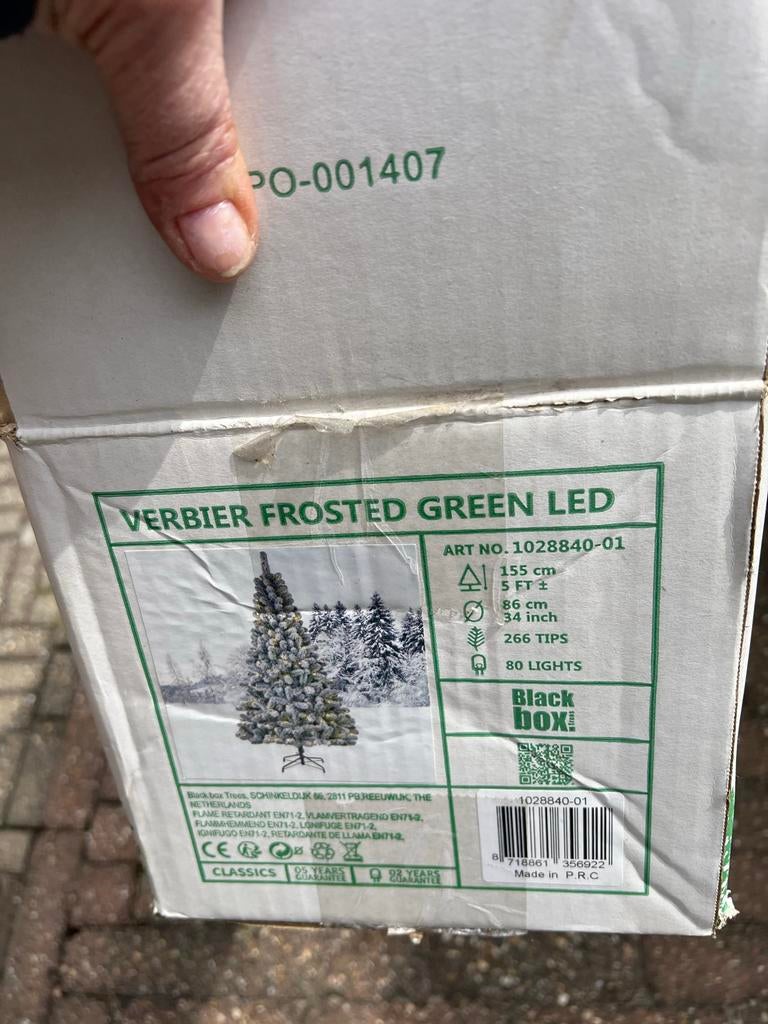 Kerstboom met verlichting, Ophalen of Verzenden