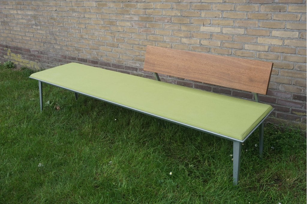Ahrend 600 museumbank, wachtkamerbank bankje, Huis en Inrichting, Gebruikt, Minder dan 75 cm, Niet ingevuld, Driepersoons