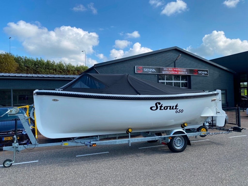 Nieuwstaat Stout 650 Sloep incl Pega Trailer - BTW - Inr Mog, Binnenboordmotor, Anker, Ophalen of Verzenden, Zo goed als nieuw