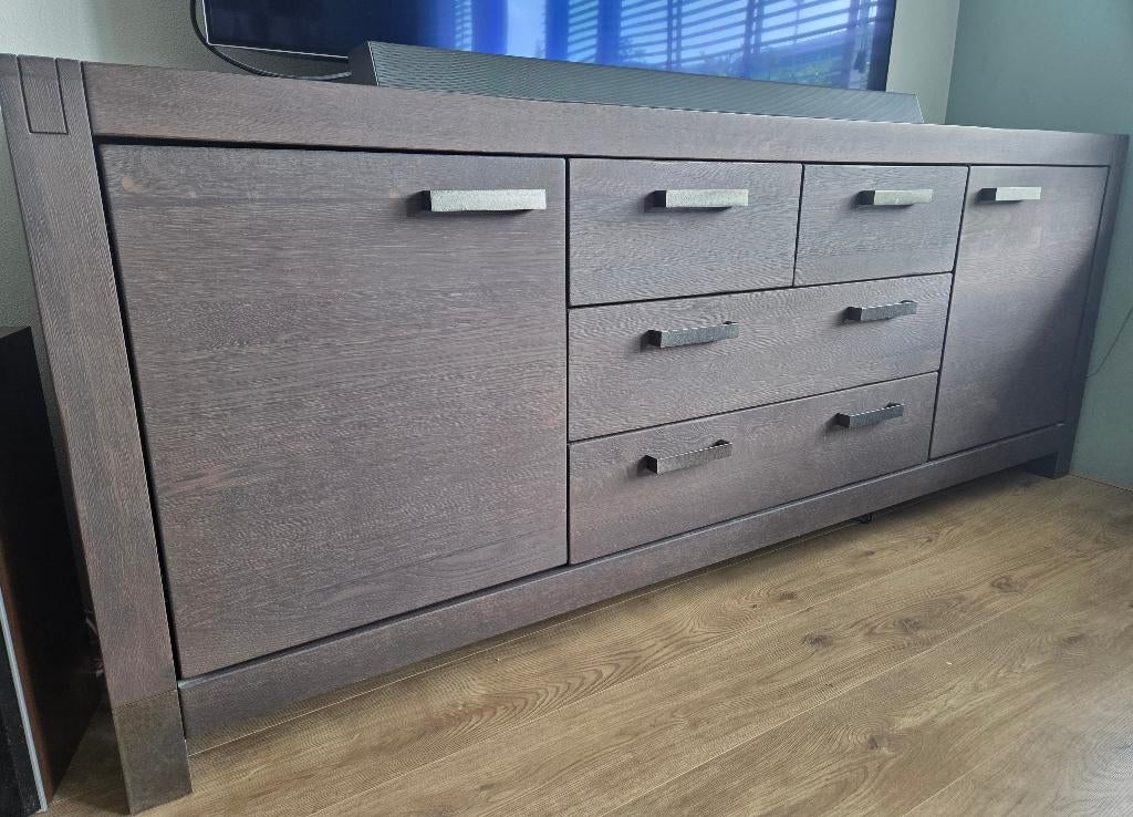 Dressoir, Salontafel & Hoektafel Codam Henders & Hazel, Huis en Inrichting, Kasten | Dressoirs, Ophalen, Gebruikt, Eikenhout, 200 cm of meer