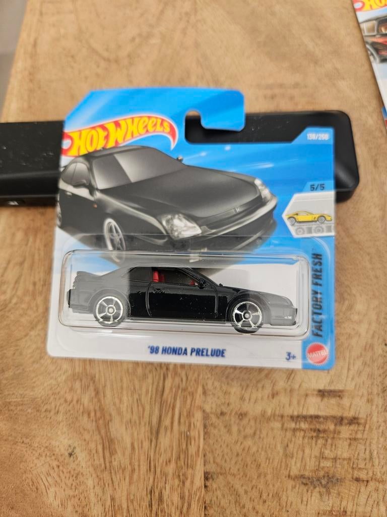 Hotwheels Honda Prelude 1998 zwart nieuw, Ophalen of Verzenden, Nieuw, Auto