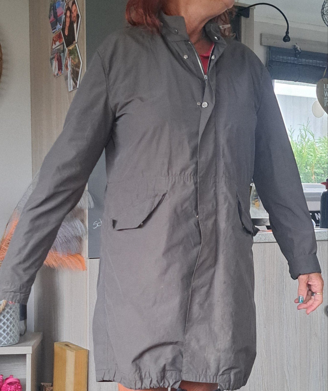 Zara Man Lange Jas - Maat L regenjas  zgan, Maat 52/54 (L), Ophalen of Verzenden, Zo goed als nieuw, Zara Man
