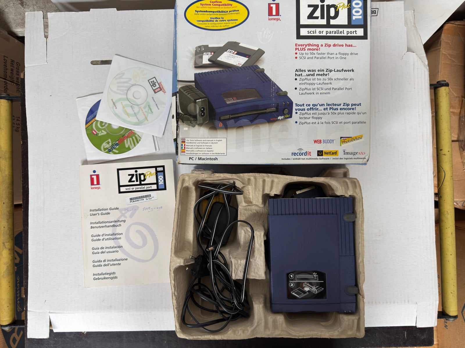 Iomega zip plus 100 zip drive ongetest, Ophalen of Verzenden, Nvt, Nvt, Nvt