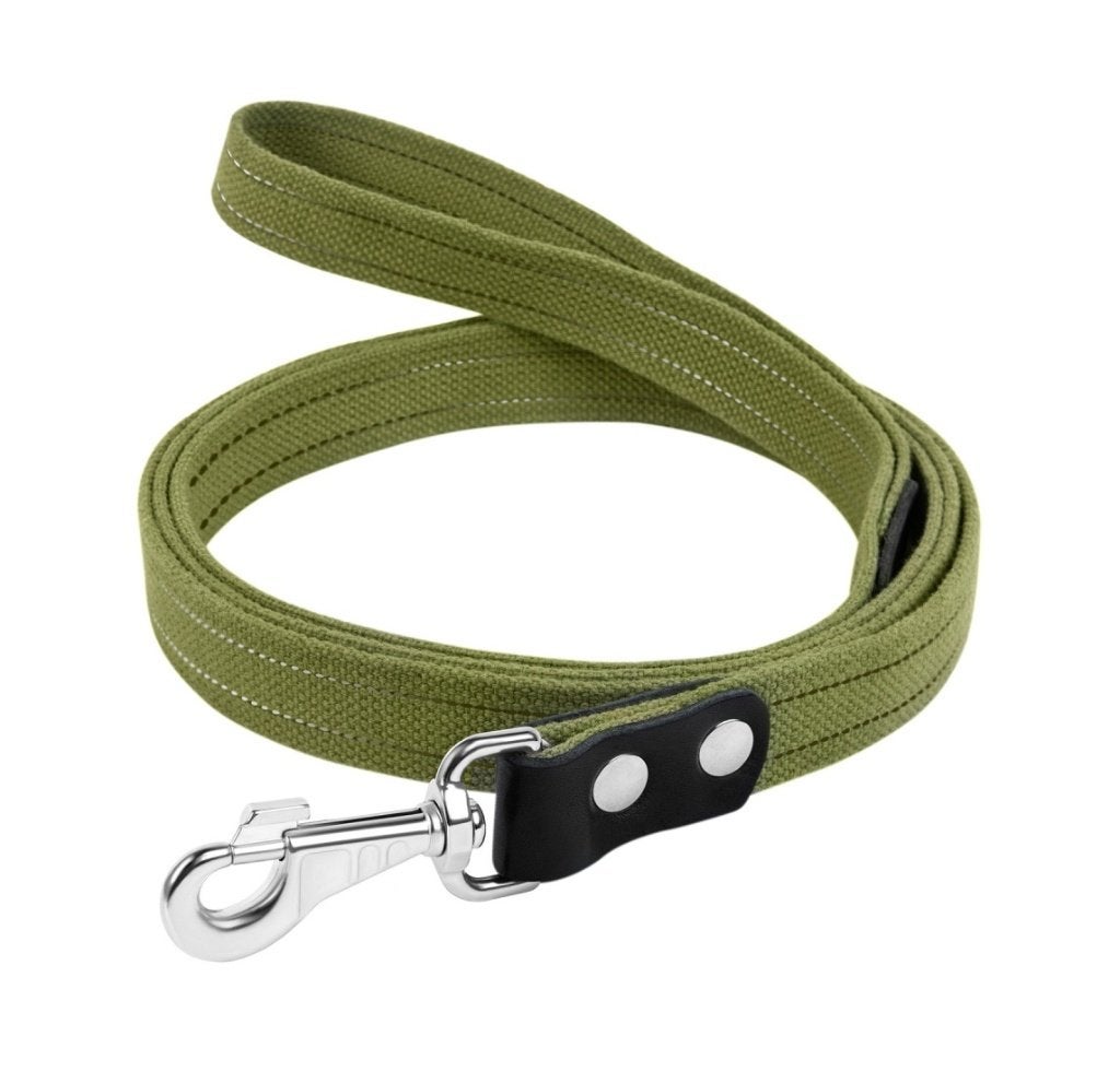 WAUDOG Canvas Hondenlijn 2 cm x 10 meter Legergroen -35%!!!, Ophalen of Verzenden, Nieuw, Hondenriem