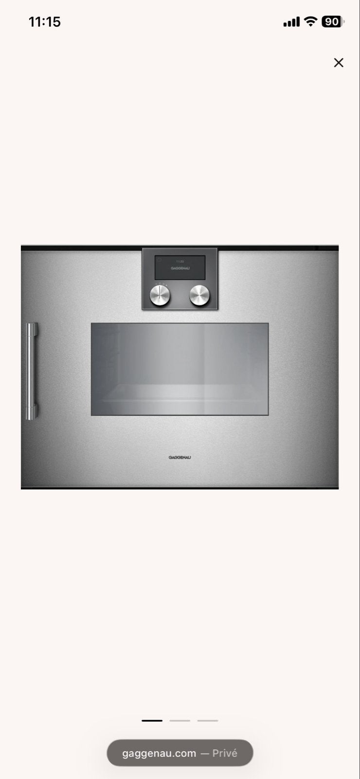 Gaggenau Combi-stoomoven - Inbouw - Zo goed als nieuw, Witgoed en Apparatuur, 45 tot 50 cm, Hete lucht, Ophalen of Verzenden, Zo goed als nieuw