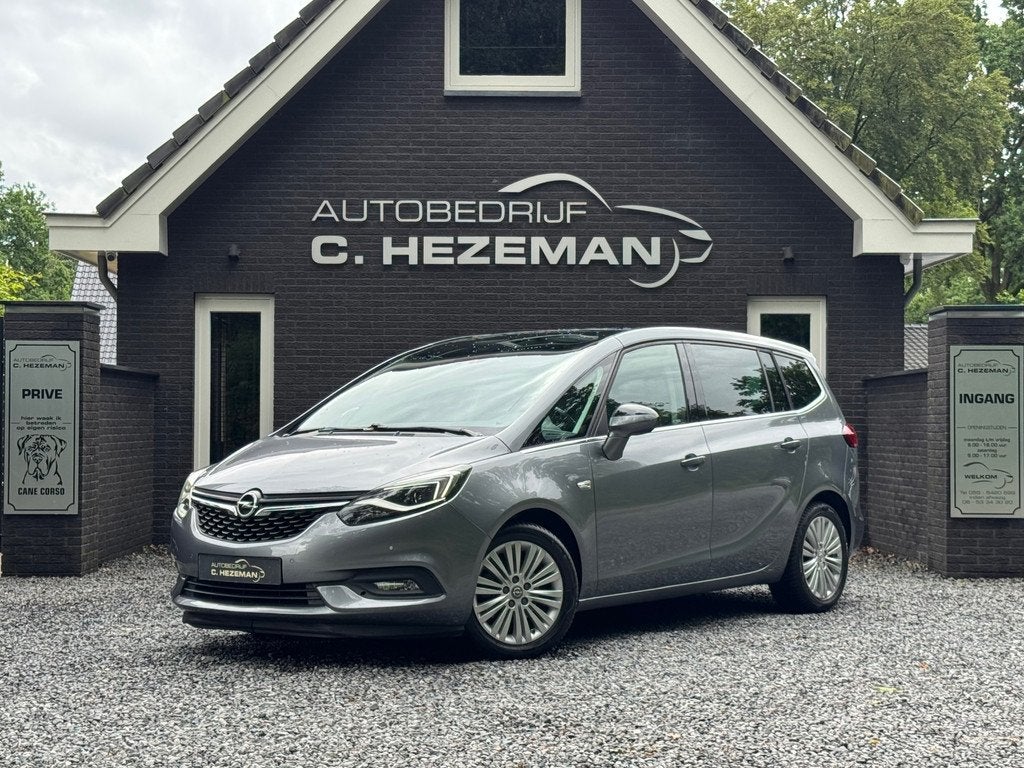 Opel Zafira 1.4 Turbo Business Executive 7p. PANORAMADAK 1E, Voorwielaandrijving, Gebruikt, Zwart, 4 cilinders