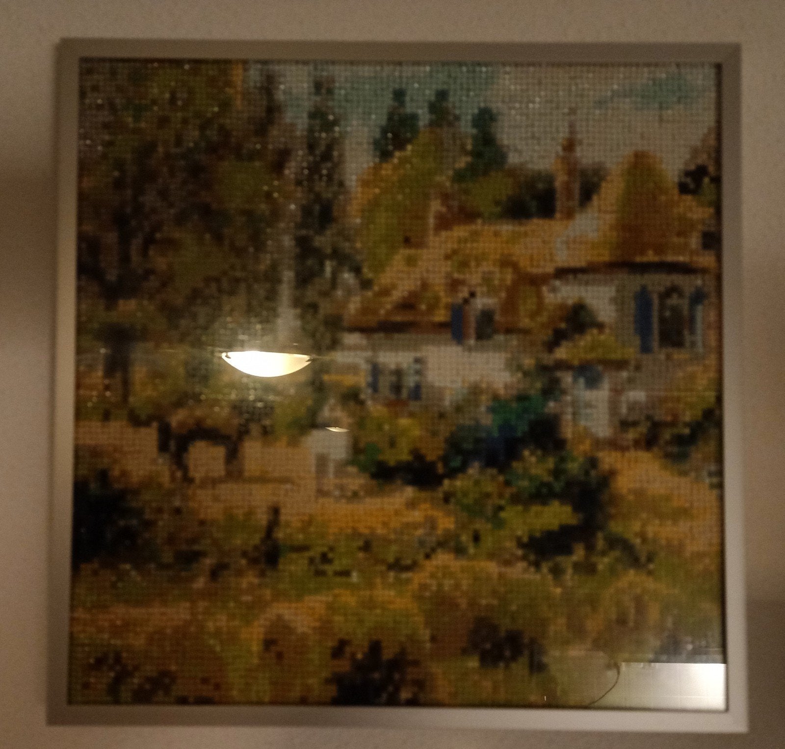 Schilderij Landgoed met Huisje ingelijst  - Klassiek Landsch, Ophalen, Nieuw, Schilderij