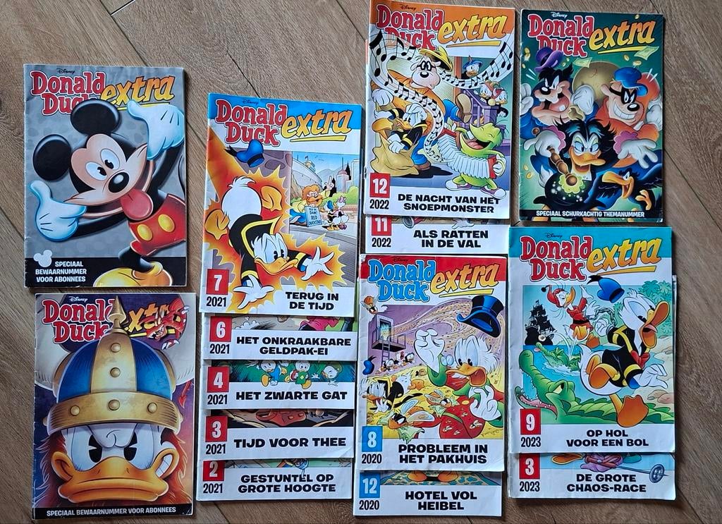 14 donald duck extra 2020 / 2021 / 2022 / 2023, Meerdere comics, Ophalen of Verzenden, Gelezen, Europa