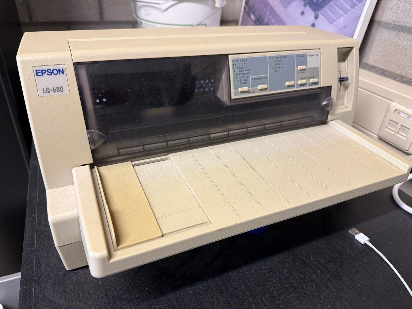 Epson LQ-680 matrixprinter - Betrouwbaar en robuust, Computers en Software, Zwart-en-wit printen, Gebruikt, Matrix-printer, Printer
