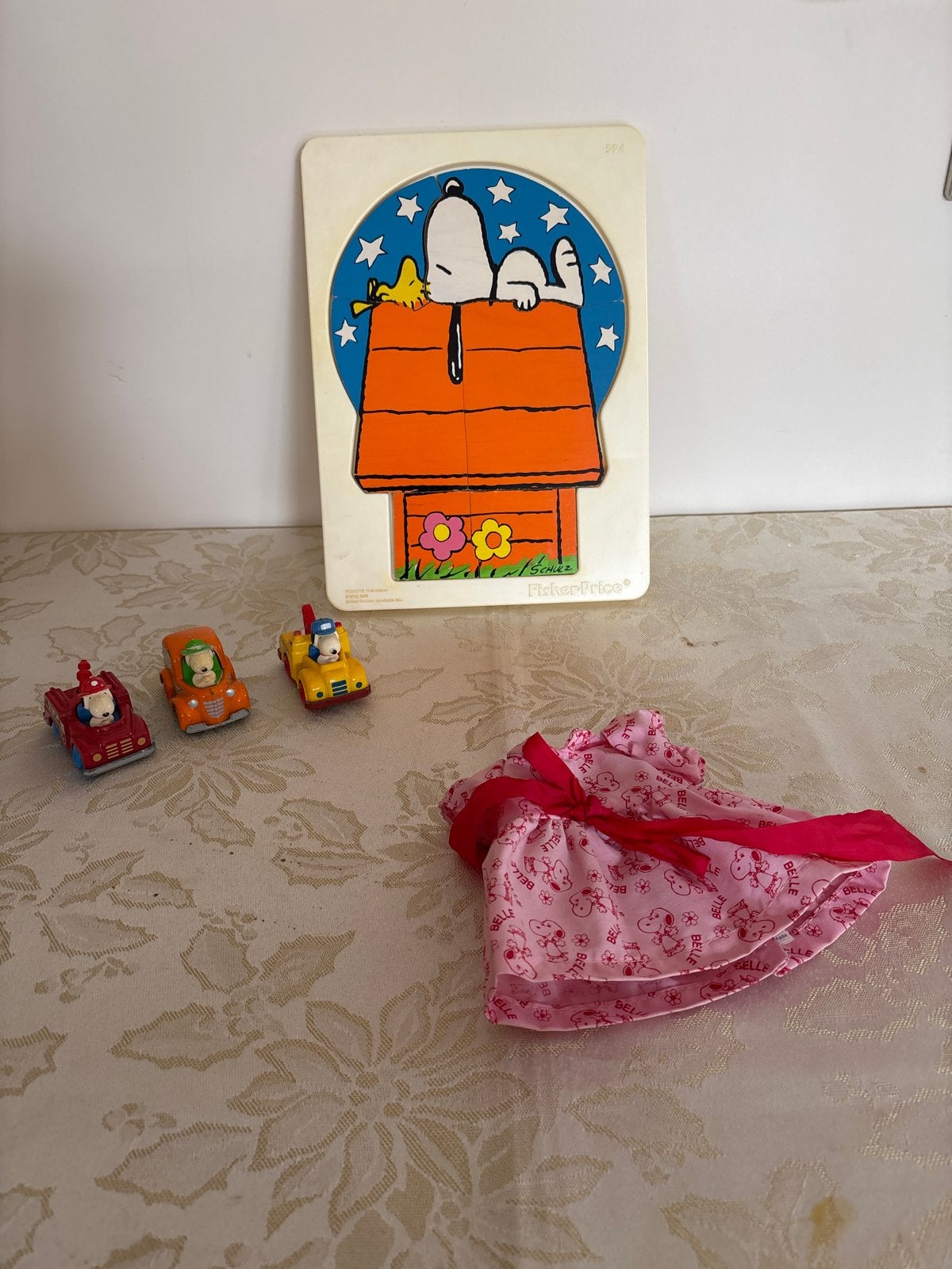 Vintage Fisher-Price Snoopy Puzzel & Peanuts Auto's, Ophalen of Verzenden, Gebruikt, Auto, Met wieltjes