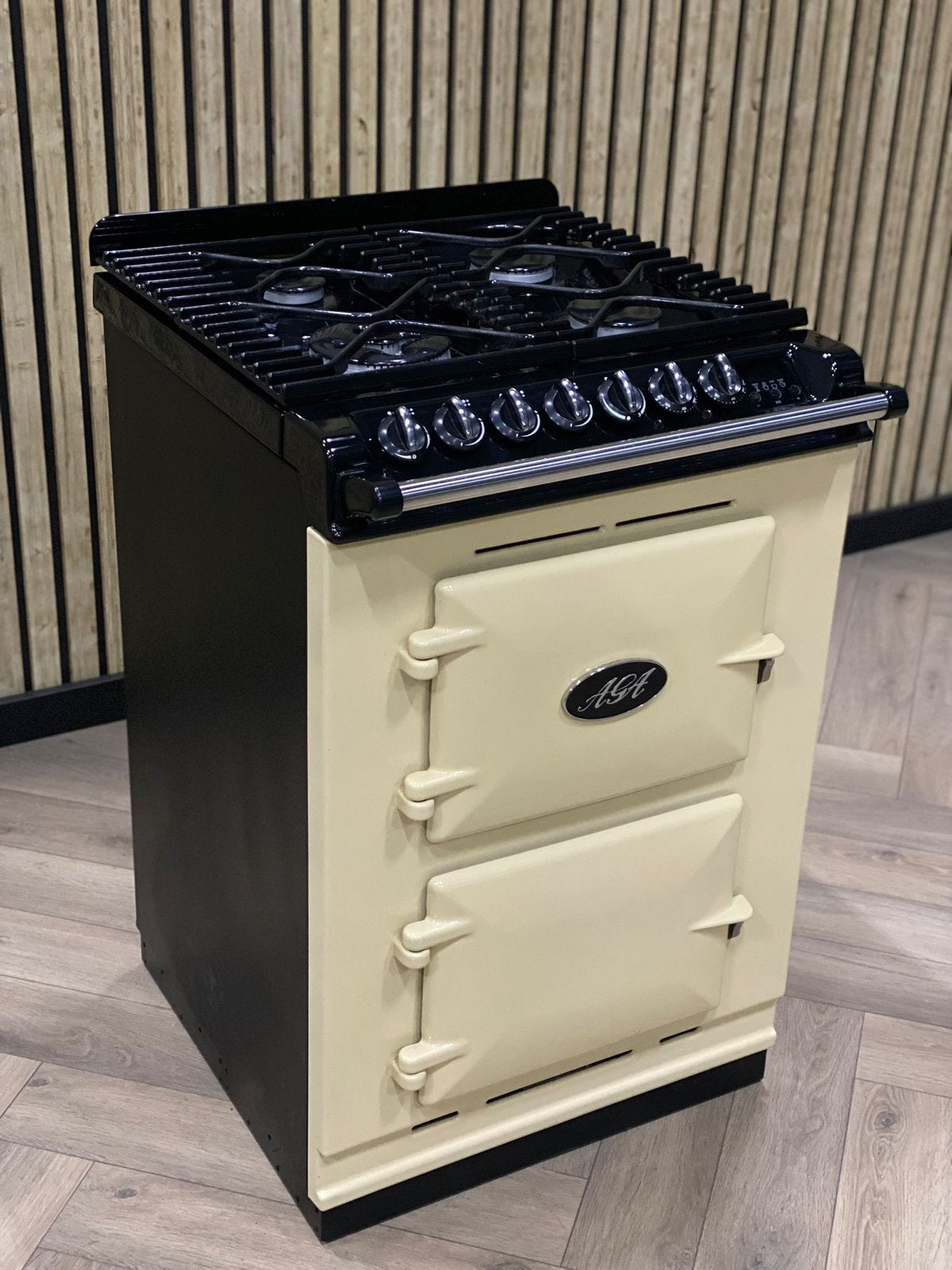 Prachtige AGA Creme 60cm gas, Witgoed en Apparatuur, Hete lucht, 60 cm of meer, Ophalen of Verzenden, Gas