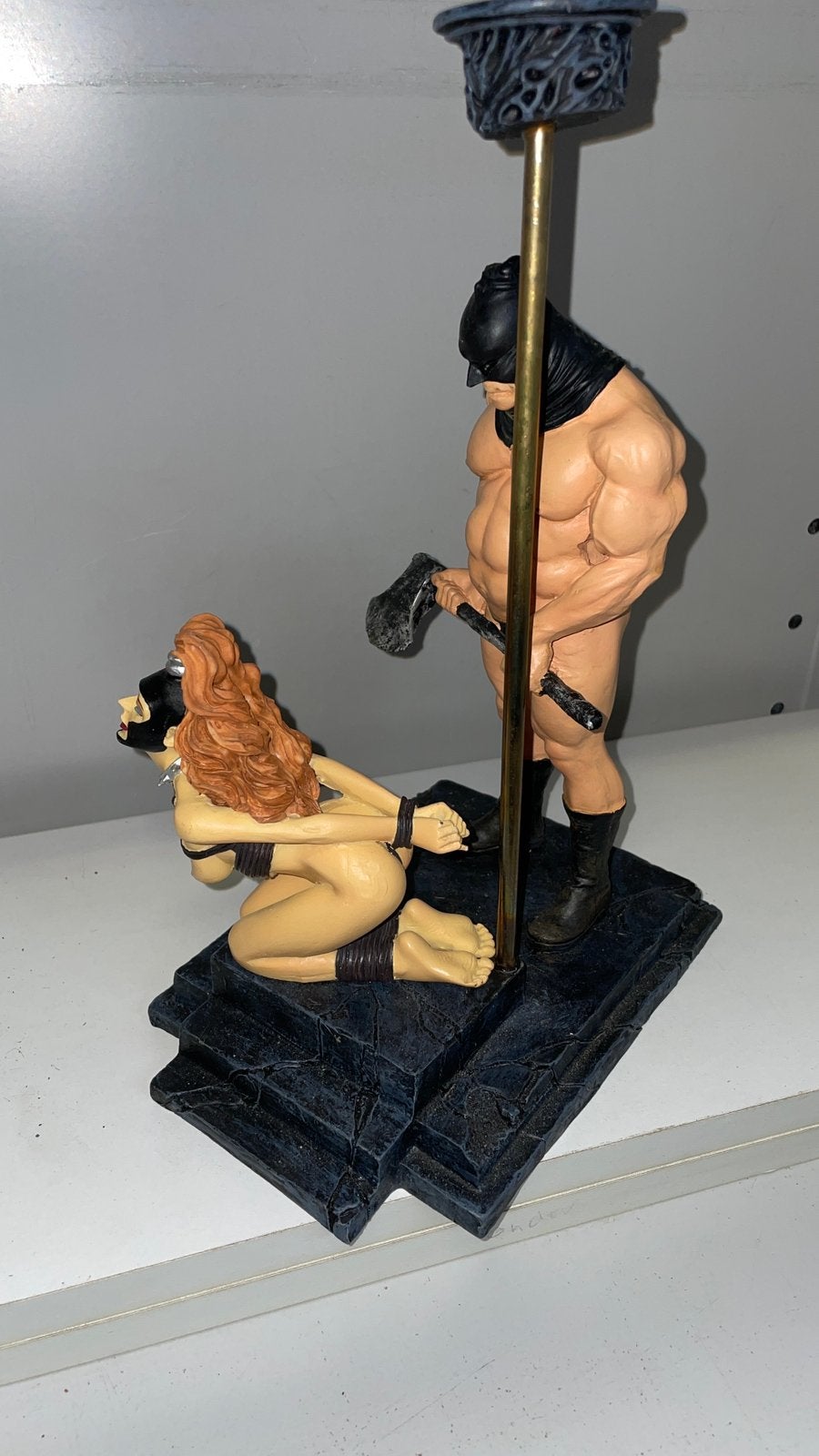 Fantasy / BDSM Beeld (29 cm): Beul en Gevangene Vrouw, Verzamelen, Ophalen of Verzenden, Nieuw, Mens