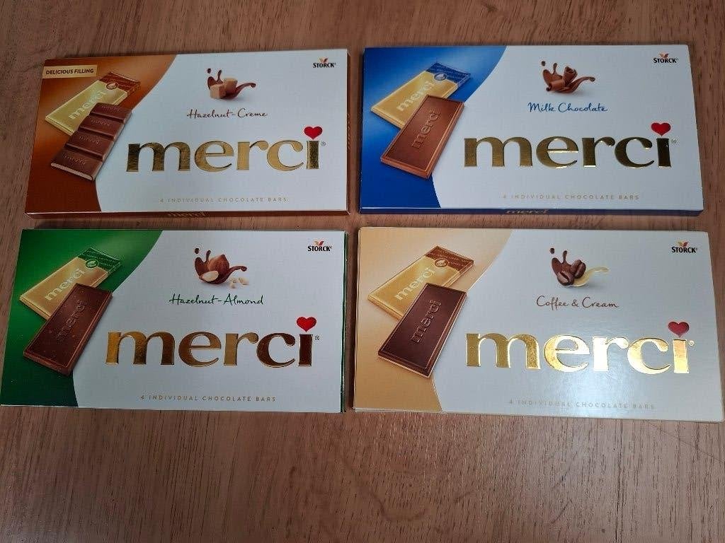 Chocolade merci 4 doosjes, Ophalen