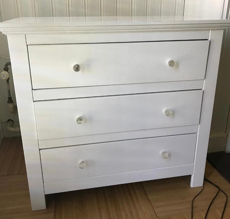 Bopita Witte commode drie 3 lades ladenkast ladekast, Kinderen en Baby's, Kinderkamer | Commodes en Kasten, Ophalen, Gebruikt