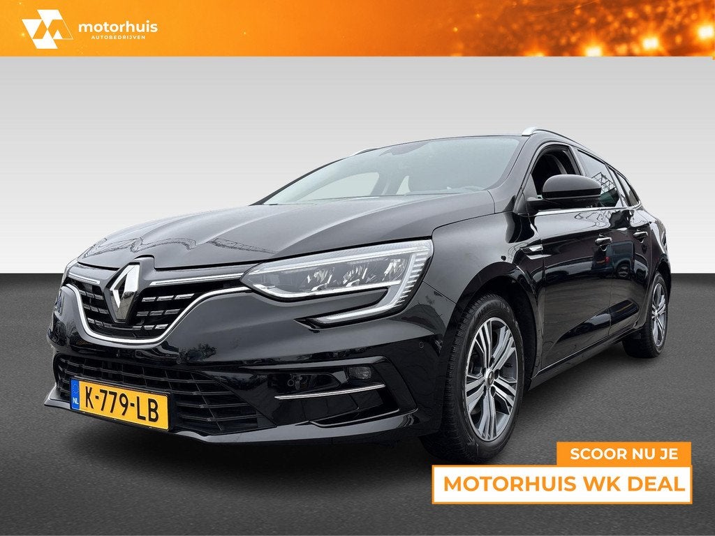 Renault Mégane Estate 1.3 TCe 140pk Automaat Intens, Gebruikt, 4 cilinders, Zwart, Origineel Nederlands