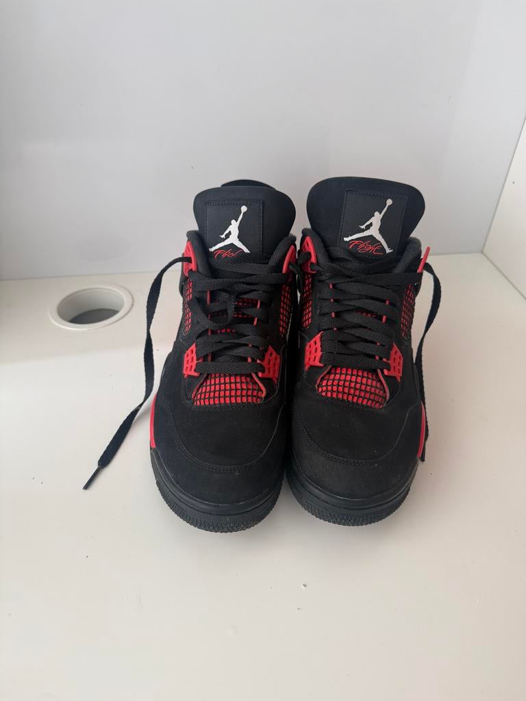 Air Jordan 4 Red Thunder 45EU/US11, Kleding | Heren, Schoenen, Ophalen, Zwart, Nike Air Jordan, Sneakers of Gympen