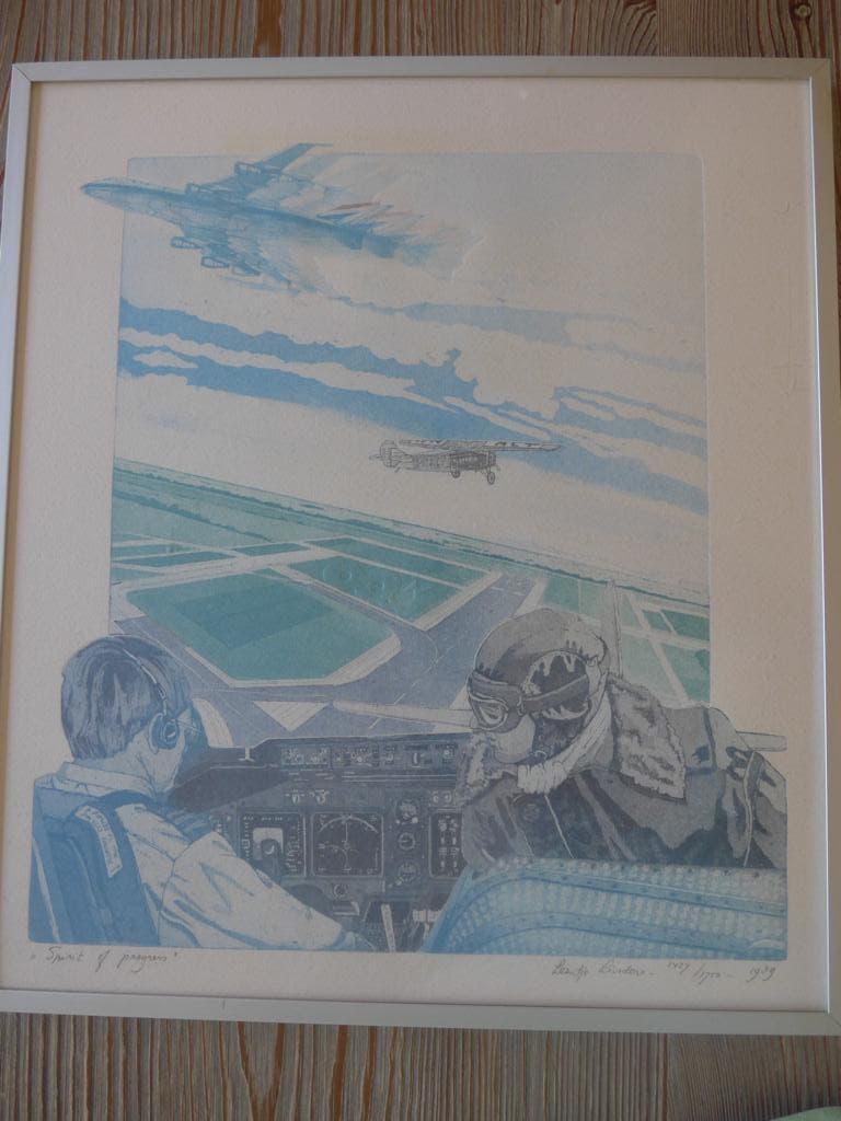 Ets Leentje Linders ""Spirit of Progress"" 1989, Ophalen of Verzenden, Zo goed als nieuw, Kaart, Foto of Prent