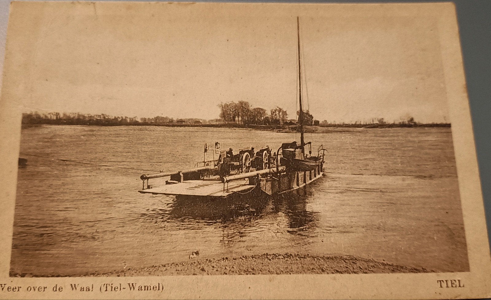 Tiel Wamel. veer over de Waal, Ophalen of Verzenden, Voor 1920, Gelderland