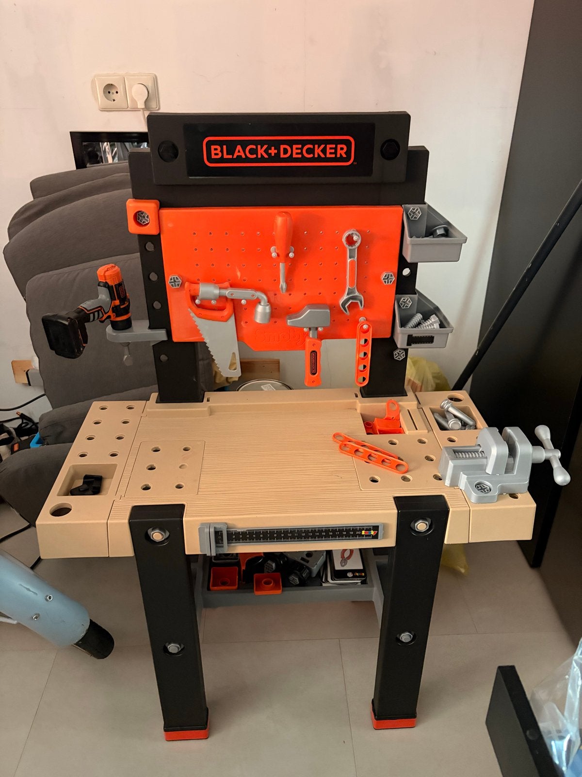 Black+Decker speelgoed werkbank voor kinderen, Ophalen, Zo goed als nieuw, Knutselen
