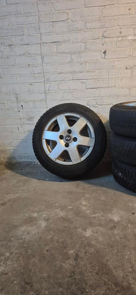 Winterband met velg Hyundai Getz, 14 inch, Gebruikt, Banden en Velgen, Winterbanden